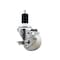 Service Caster 3'' SS Nylon Swivel 1-1/2'' Expanding Stem Caster with Brake SCC-SSEX20S314-NYS-TLB-112 - alternate 1